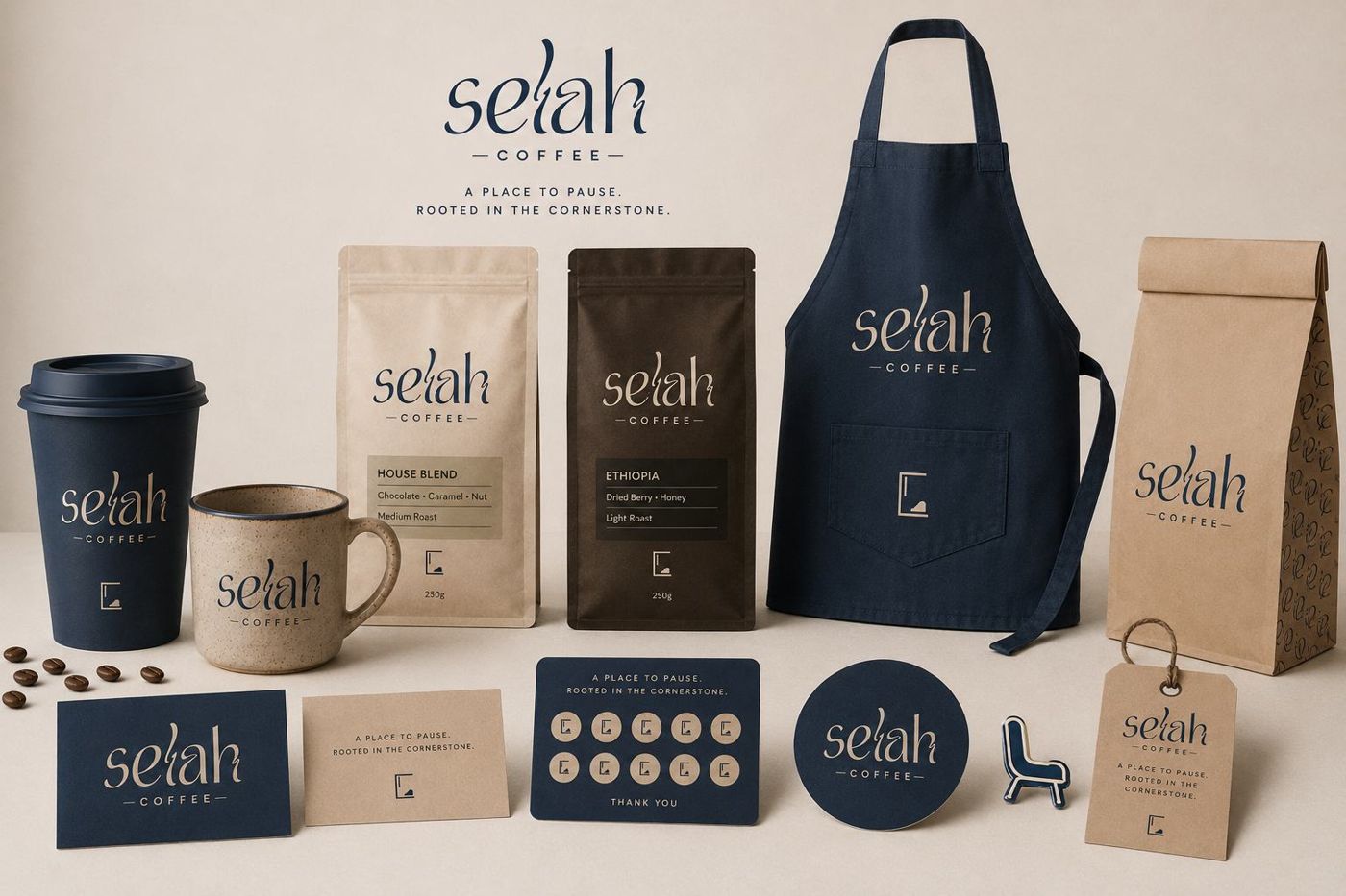 Selah брэндийн аяга, уут, хормогч, карт